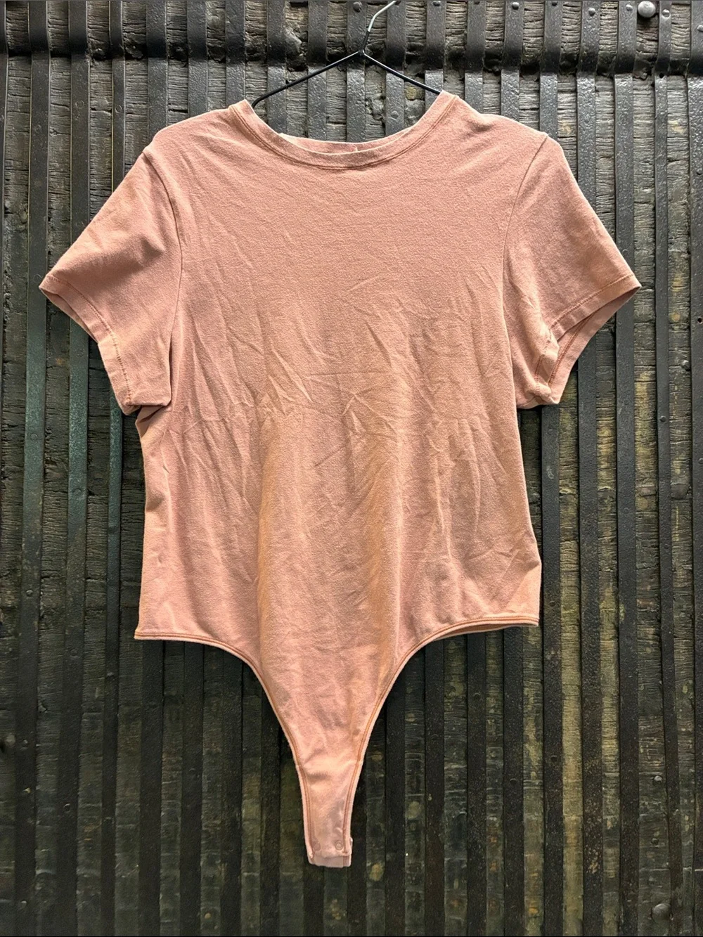 SKIMS Short Sleeve Crewneck Bodysuit in Dusty Pink - Picture 1 of 4